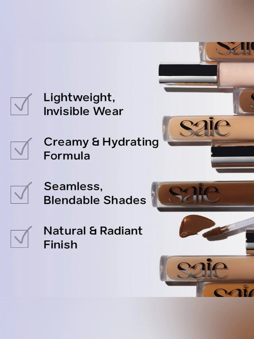SAIE Hydrabeam Hydrating &Concealing Under Eye Brightener with Cucumber Extract